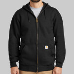 Midweight Hooded Zip Front Sweatshirt