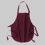 Medium Length Apron with Pouch Pockets