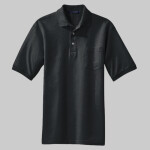 Heavyweight Cotton Pique Polo with Pocket